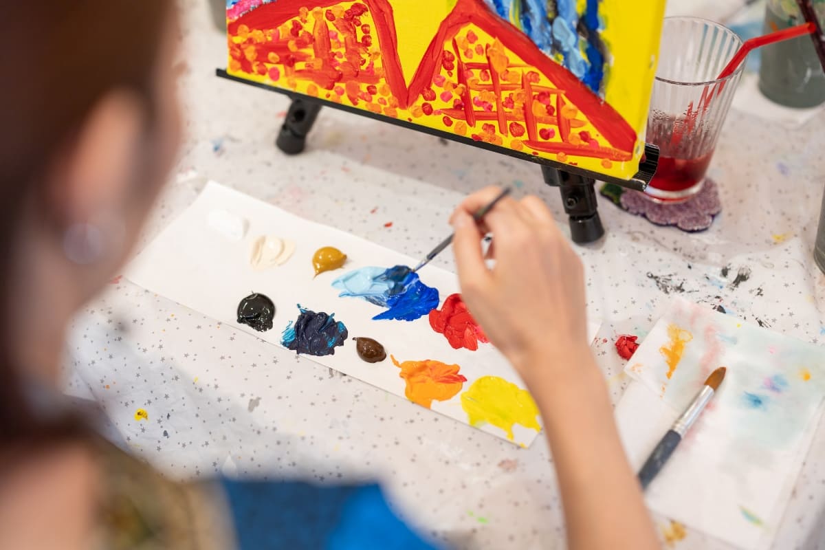 pintura no tóxica para niños