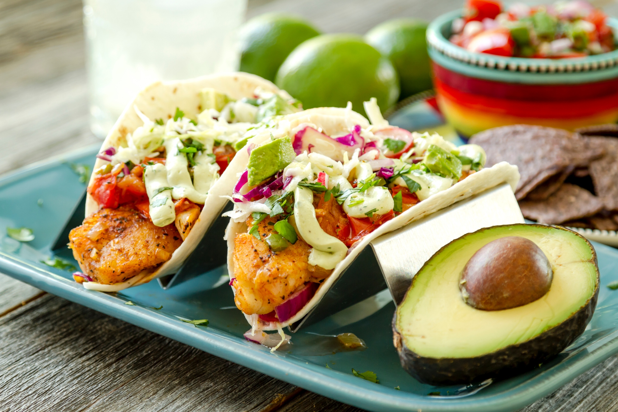 Tacos de pescado empanizado