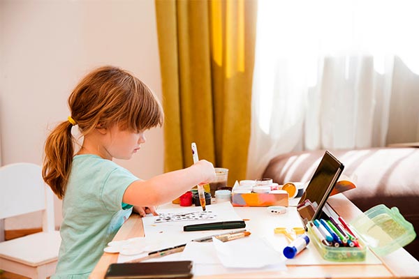 Primer día de clases desde casa