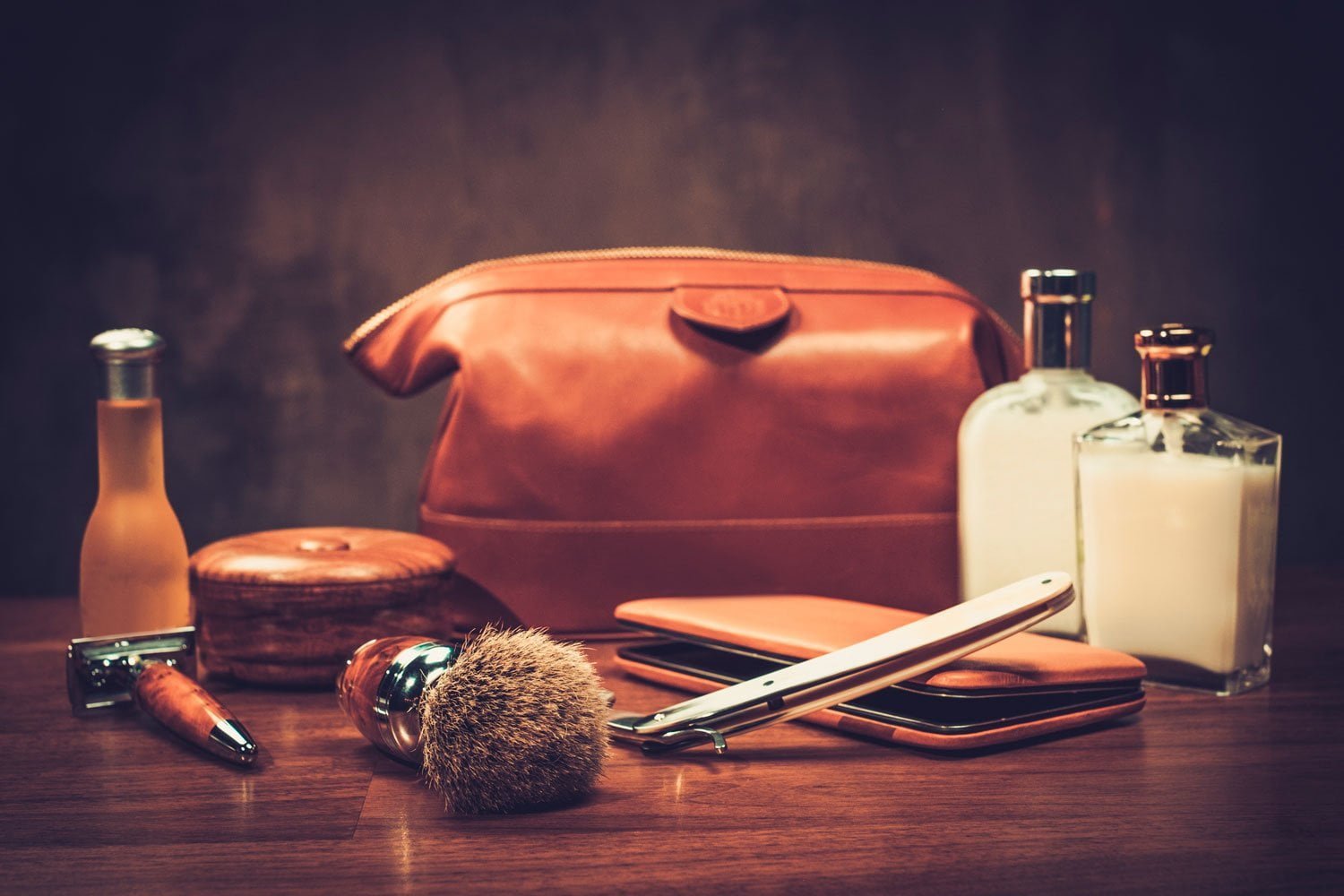 Productos masculinos básicos para neceser