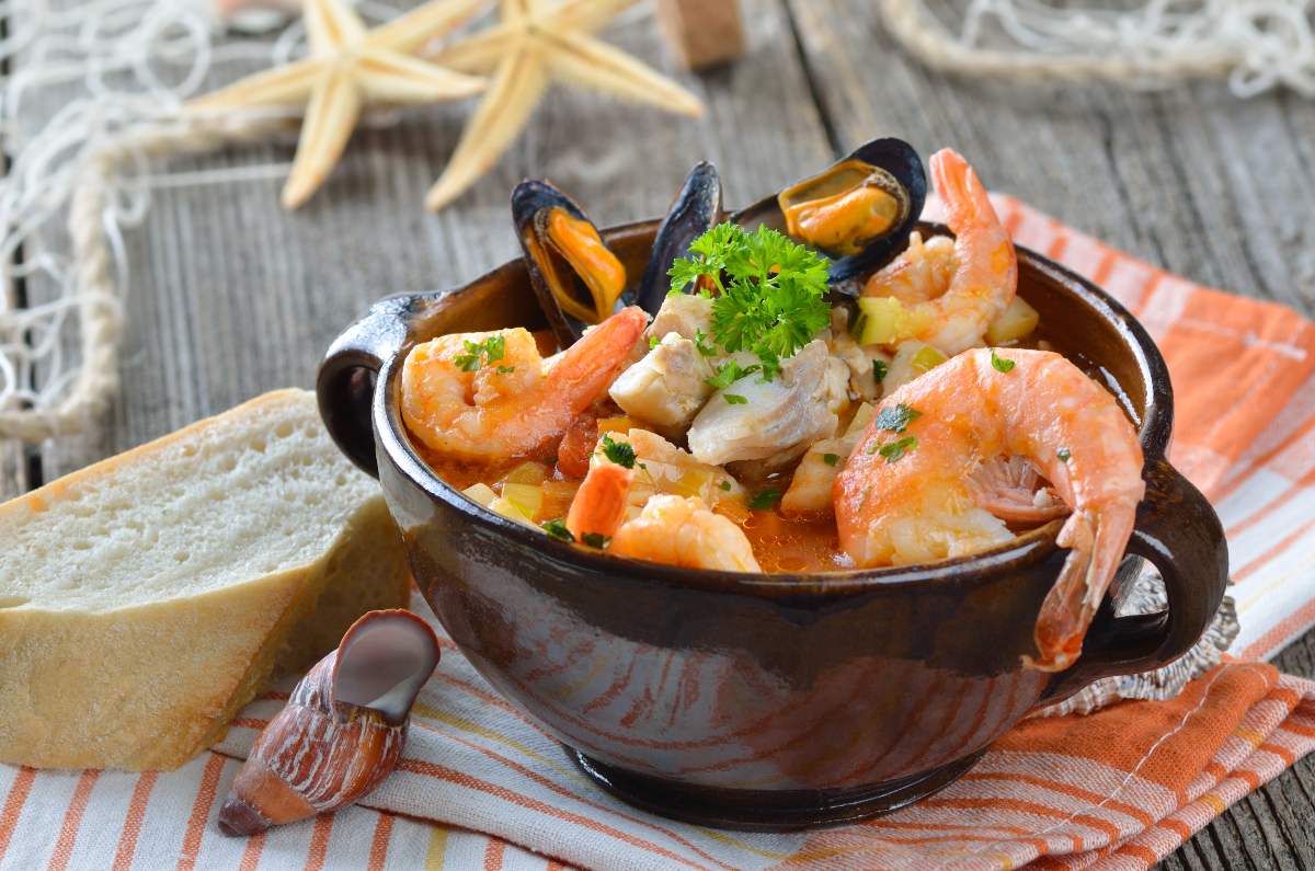 Receta de sopa de mariscos