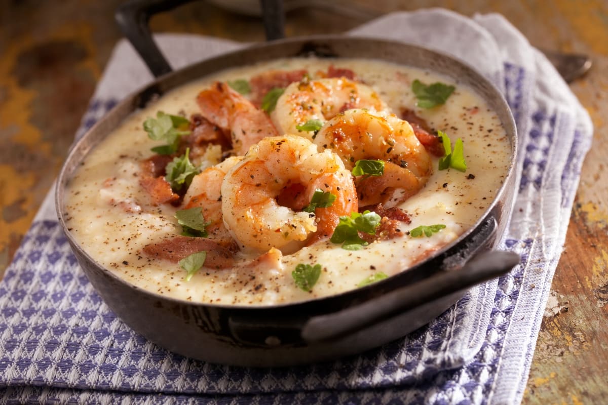 Crema de camarones