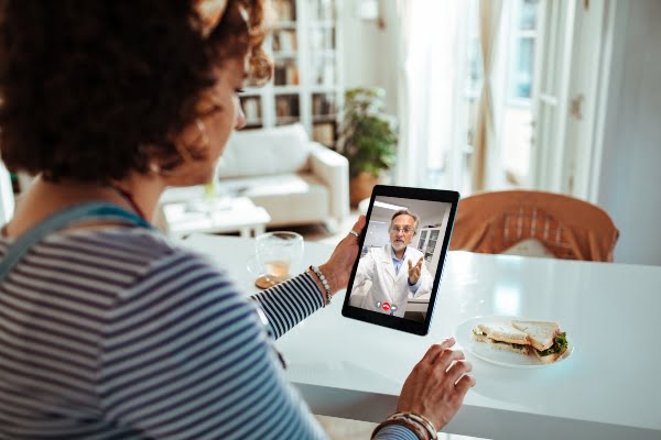 videollamada en tablet