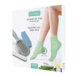 Kit cuidado para pies Mainstays verde con 2 mascarillas + 1 set de pedicure 6 pzas