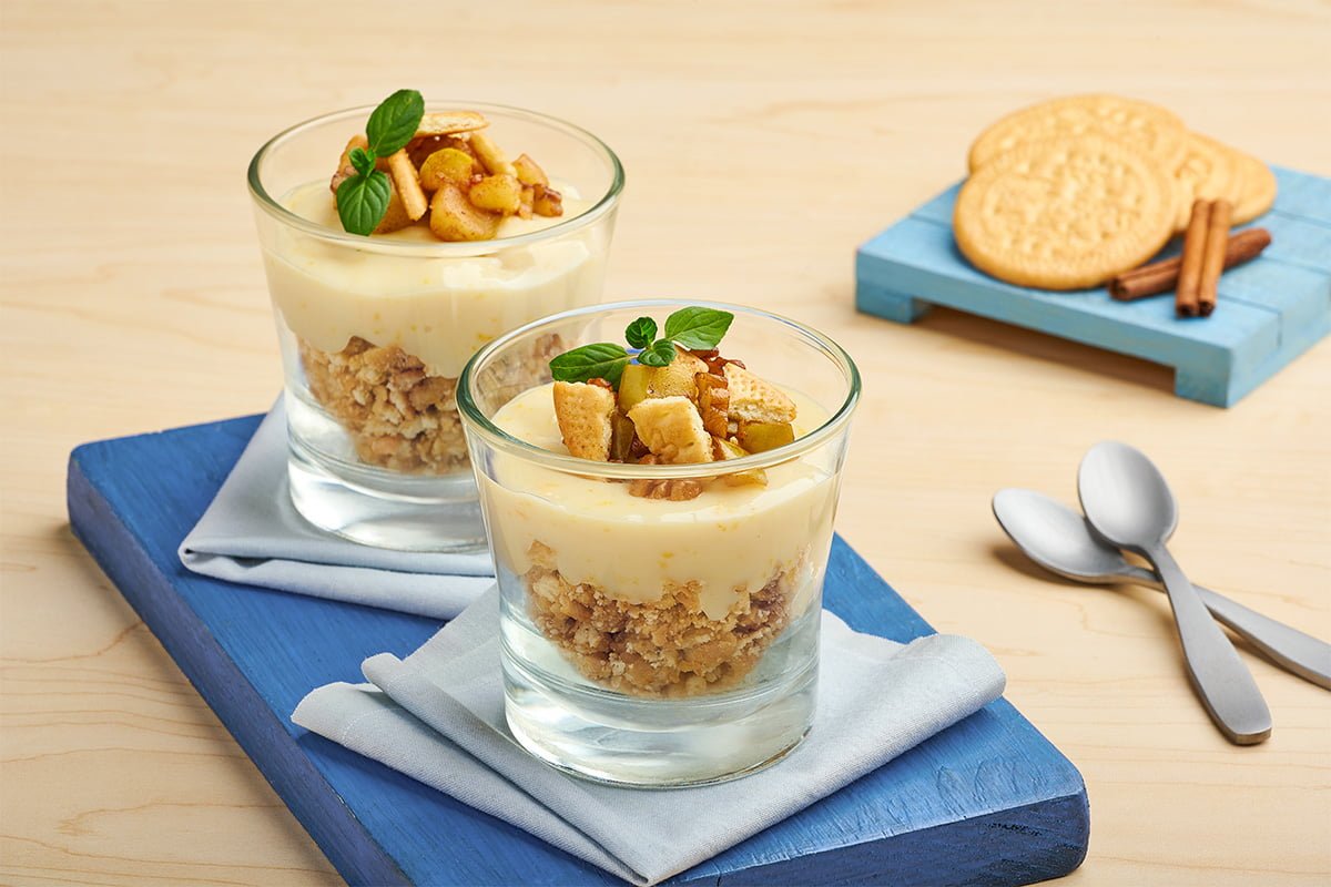 Postre de Manzana y marias gamesa