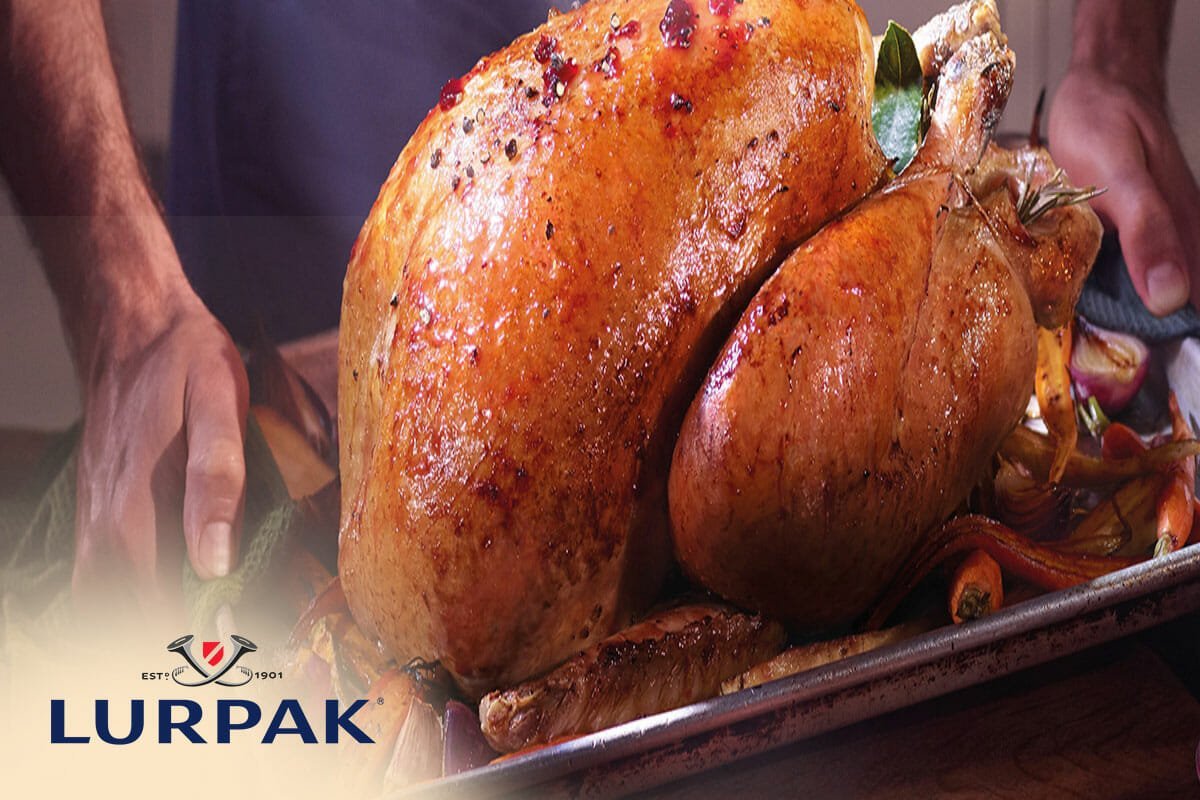 Pavo asado con glaseado de naranja y arándano