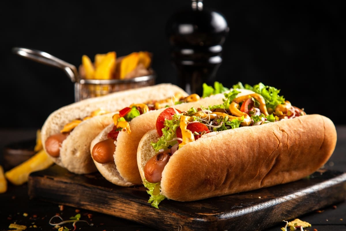 Hot dogs para el súper juego