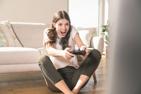 Jugando videojuegos