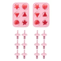 molde de paletas de helado de silicona