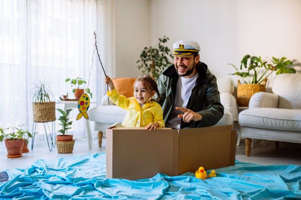 pescando en casa