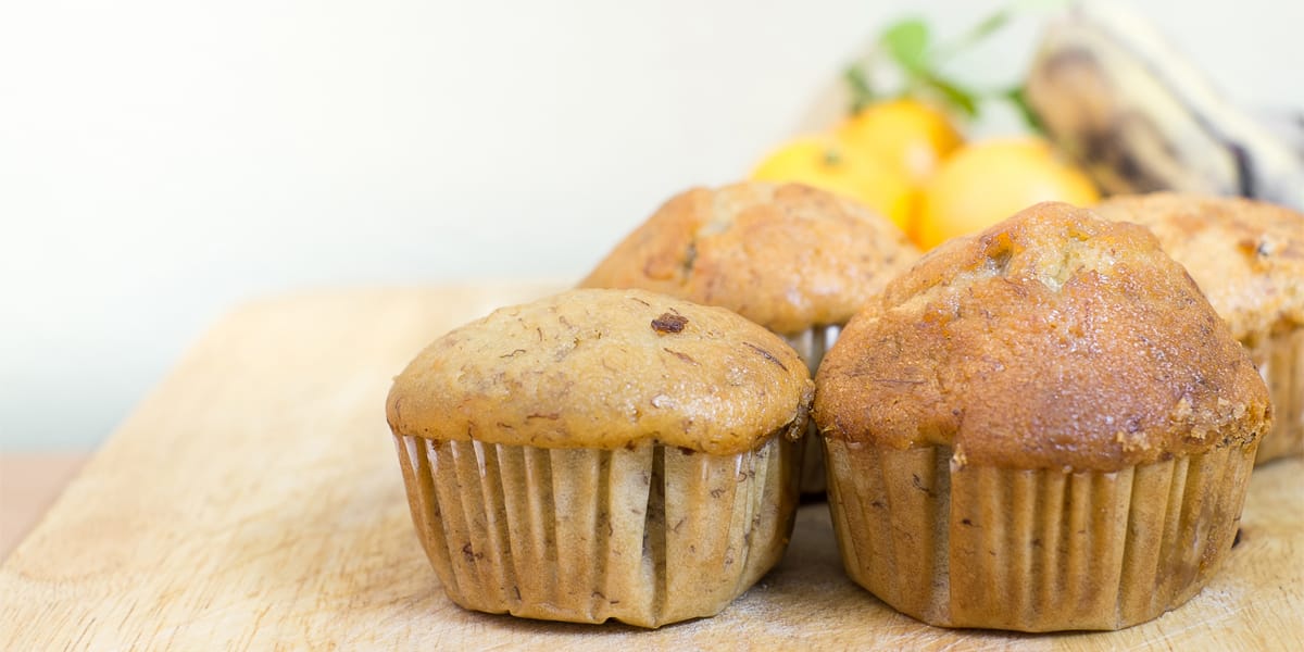 Muffins con bagazo de almendras