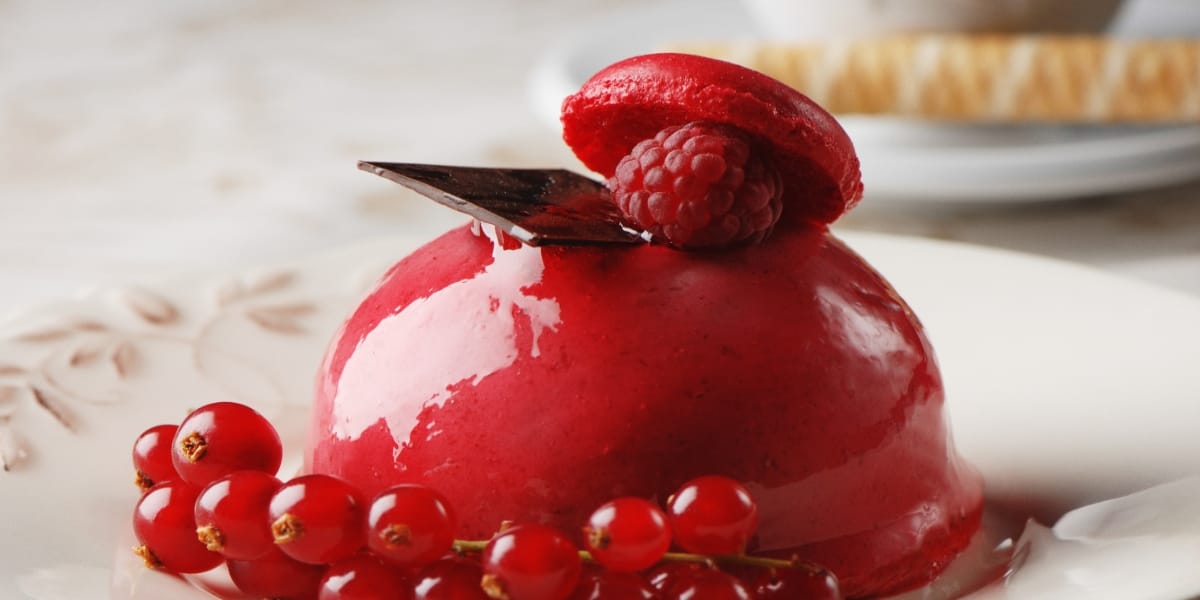 Gelatina navideña con vino tinto