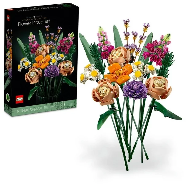 lego flores con bloques