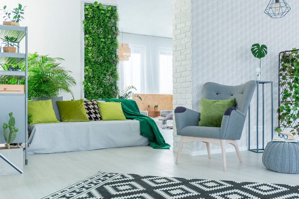 Decoración de interiores con plantas