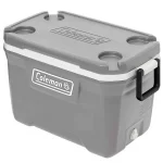 Hielera Cooler Gris 52 QT 49lts 80 Latas Portavasos Coleman 3000006572