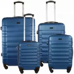 Juego 4 Maletas Rigidas Rack & Pack Set Viaje Azul