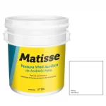 Pintura Vinil Acrílica Meridian Matisse Blanco Mate 18 L