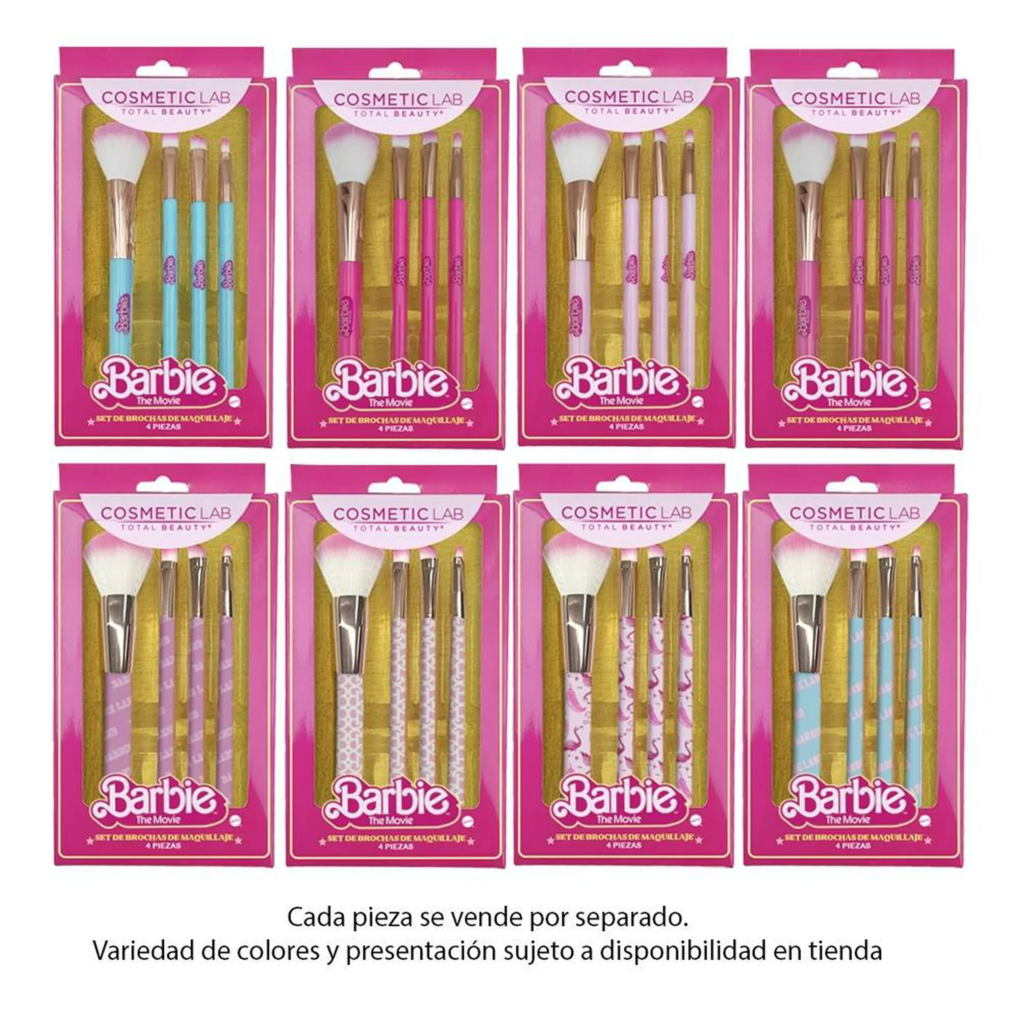 Set de brochas de maquillaje Cosmetic Lab Barbie