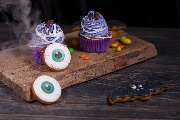 receta zombie cupcakes