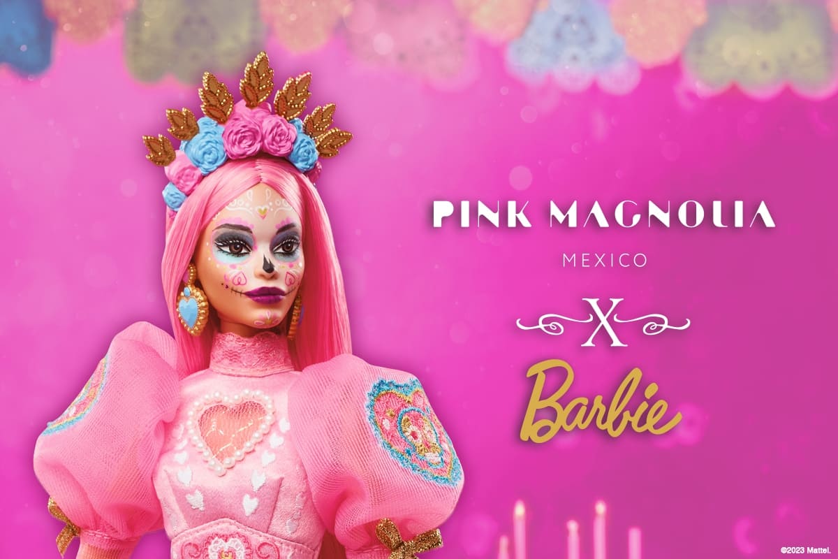 Un Día de Muertos especial con Barbie Pink Magnolia