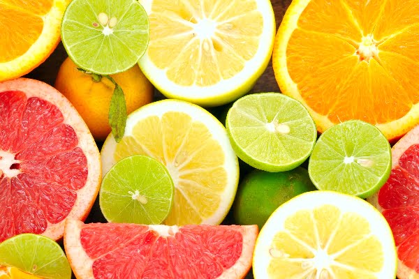 Frutas cítricas con vitamina C