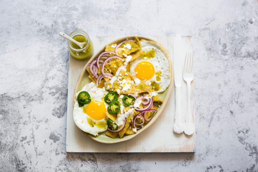 Chilaquiles de nopal