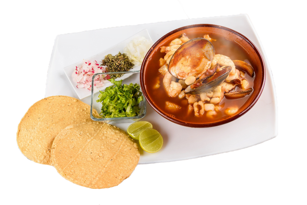 Pozole de mariscos