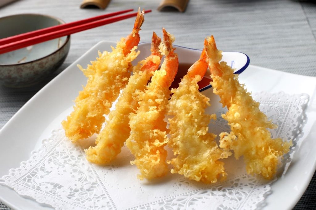 Camarones tempura
