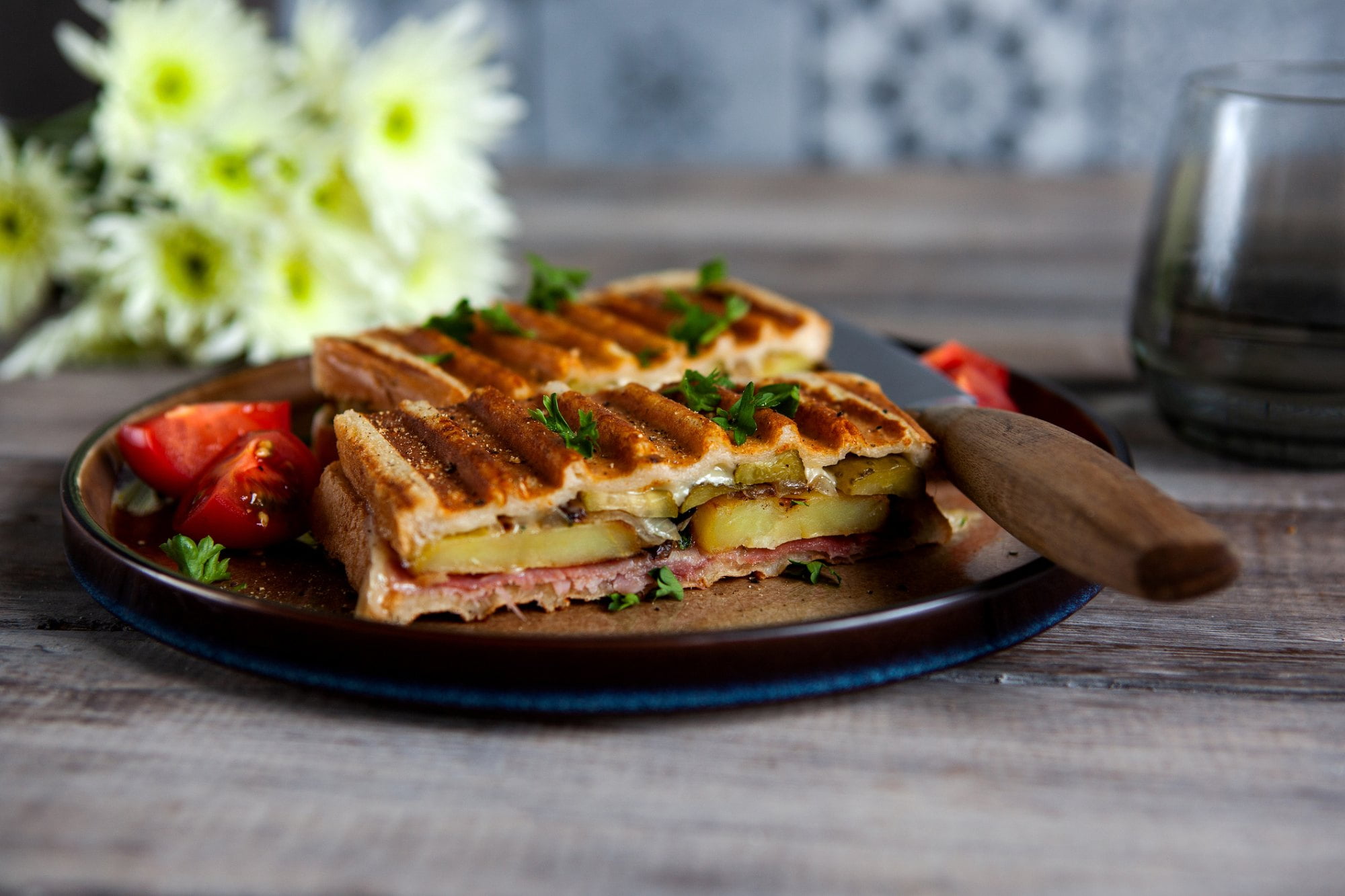 Croque monsieur a la parrilla