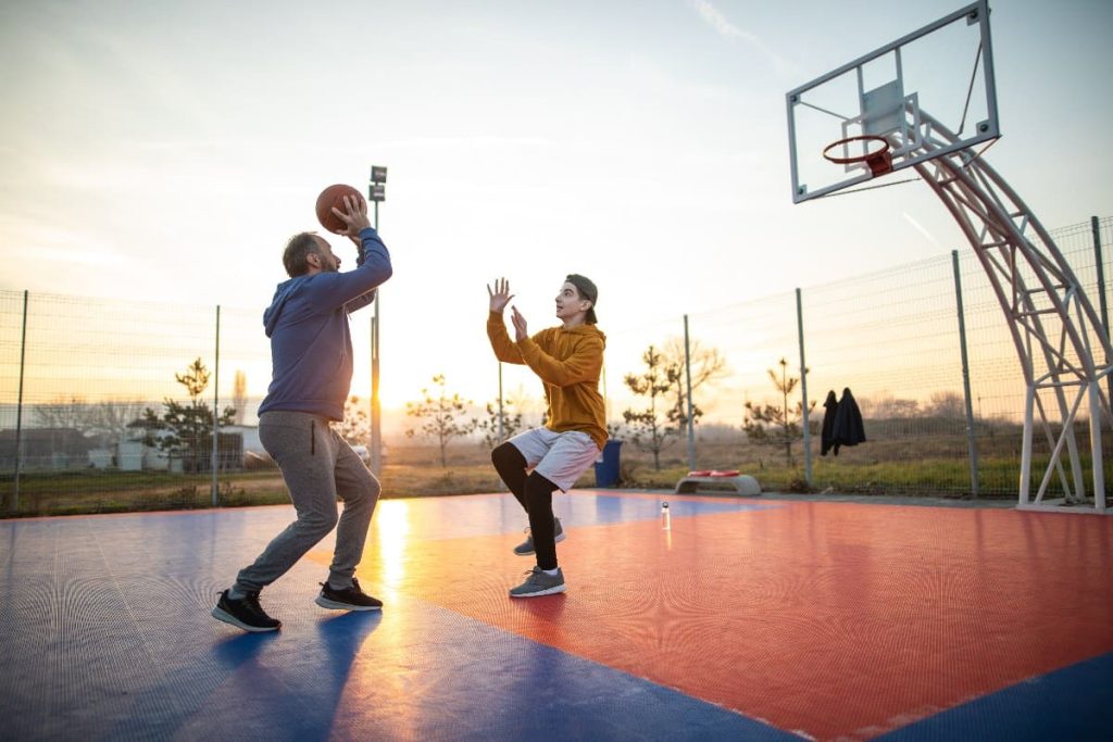 Papá basquetbolista