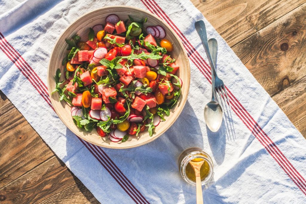 ensalada de sandía para el verano