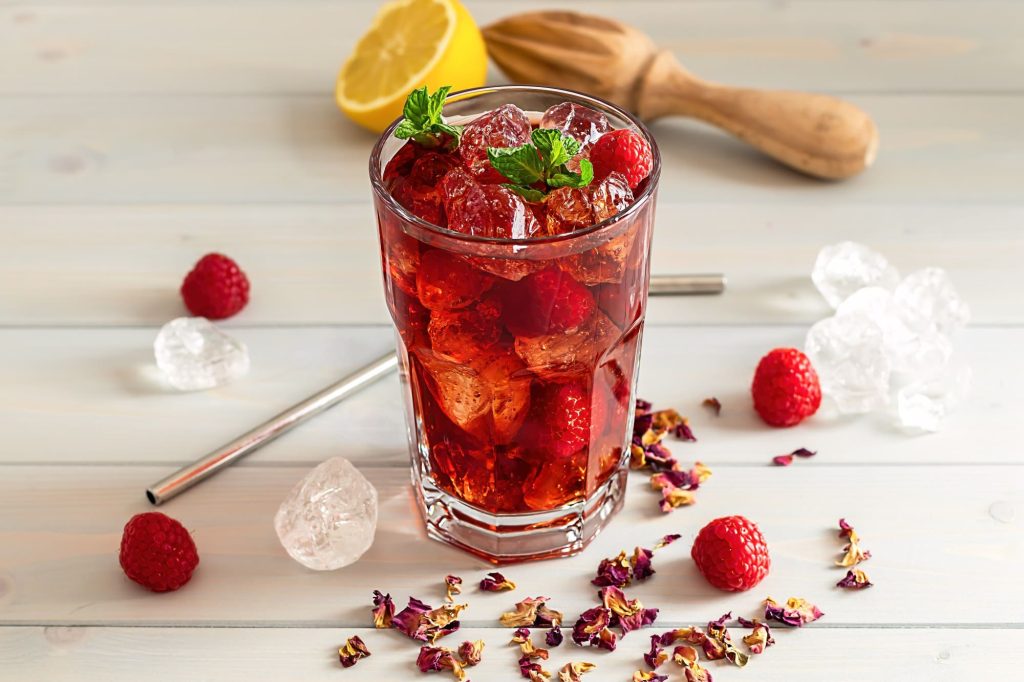 Té helado de hibisco