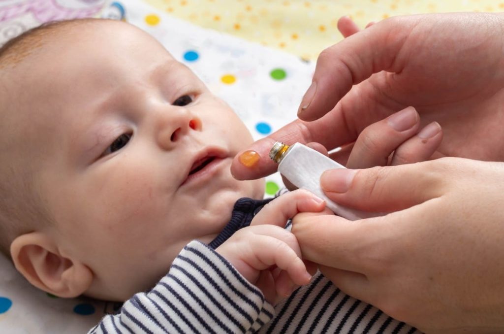 Medicamento para dientes del bebé