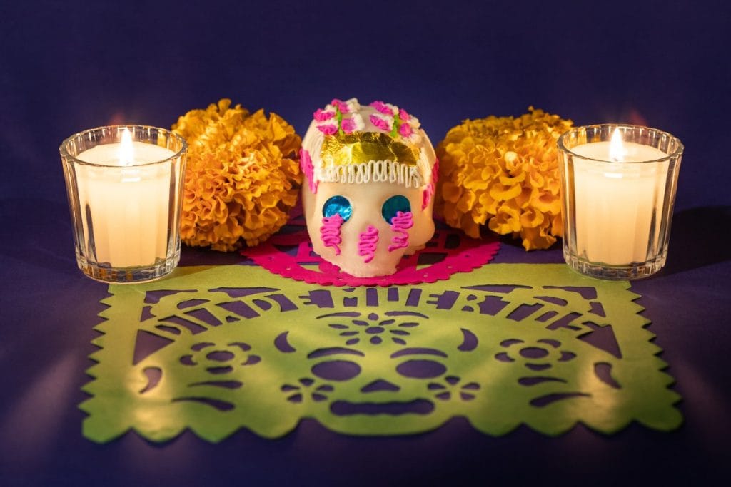 altar para mascotas Día de Muertos