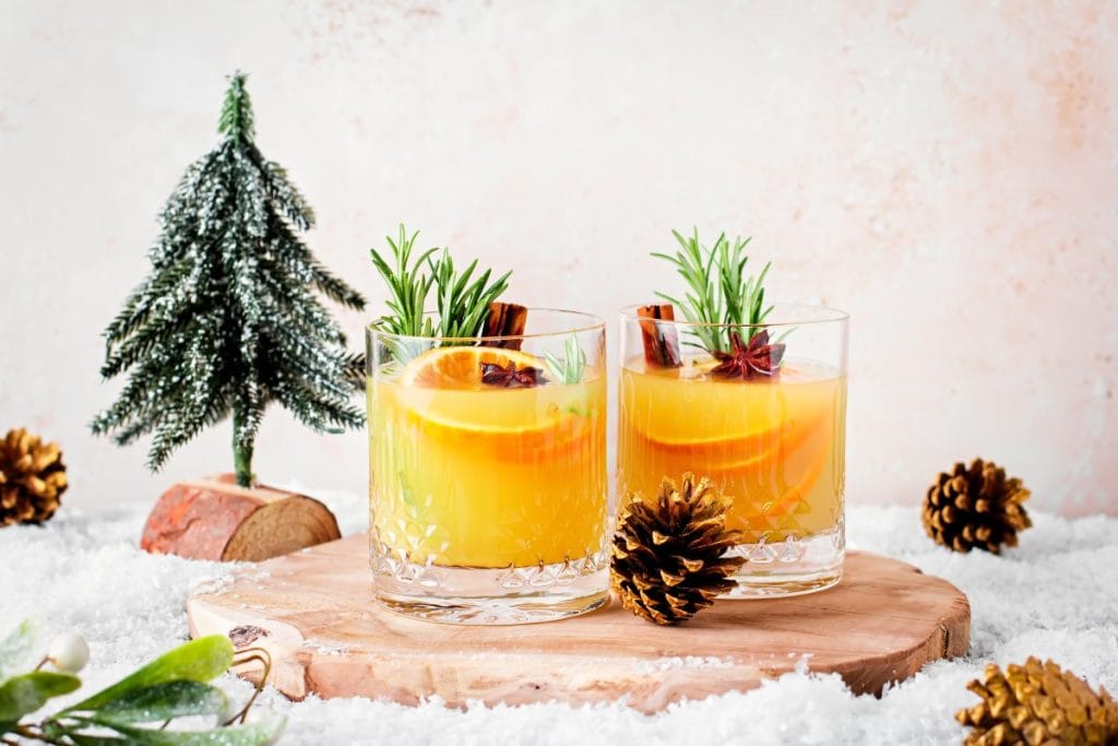 Mojito cítrico navideño