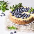 Cheesecake de blueberries sin hornear