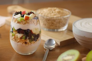 Coctel de frutas con avena Quaker coctel de frutas con avena