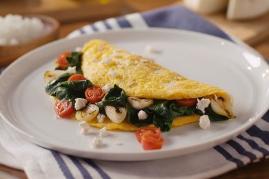 Omelette de verduras y avena Quaker recetas con avena